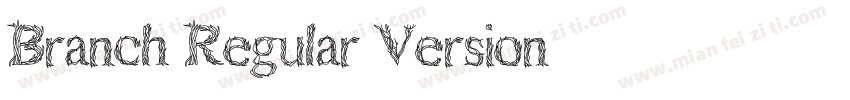 Branch Regular Version字体转换